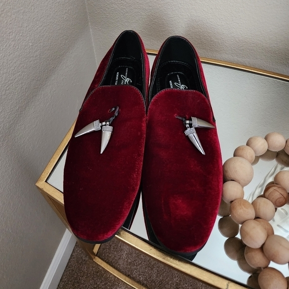 Mens Giorgio Brutini Metallic Penny Velvet Loafers Slip-Ons size 8 NEW main image 2